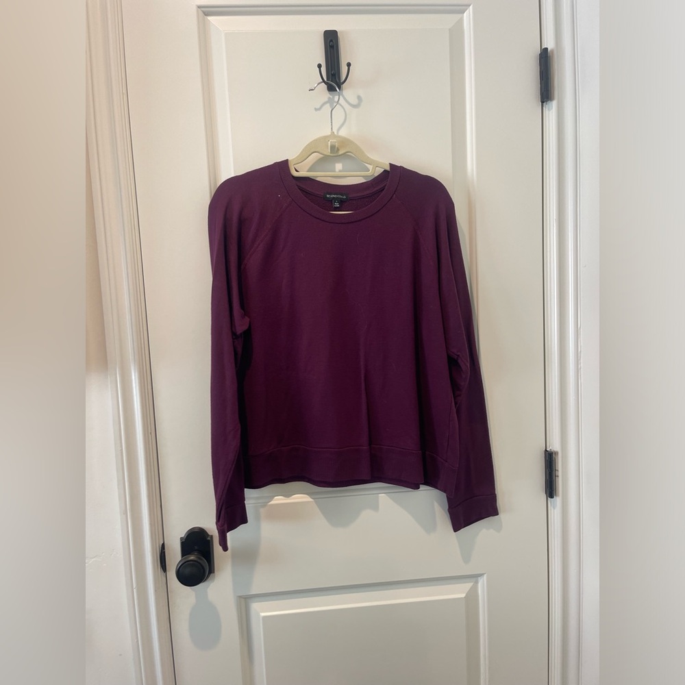 Beyond Yoga Maroon crew neck sweatshirt